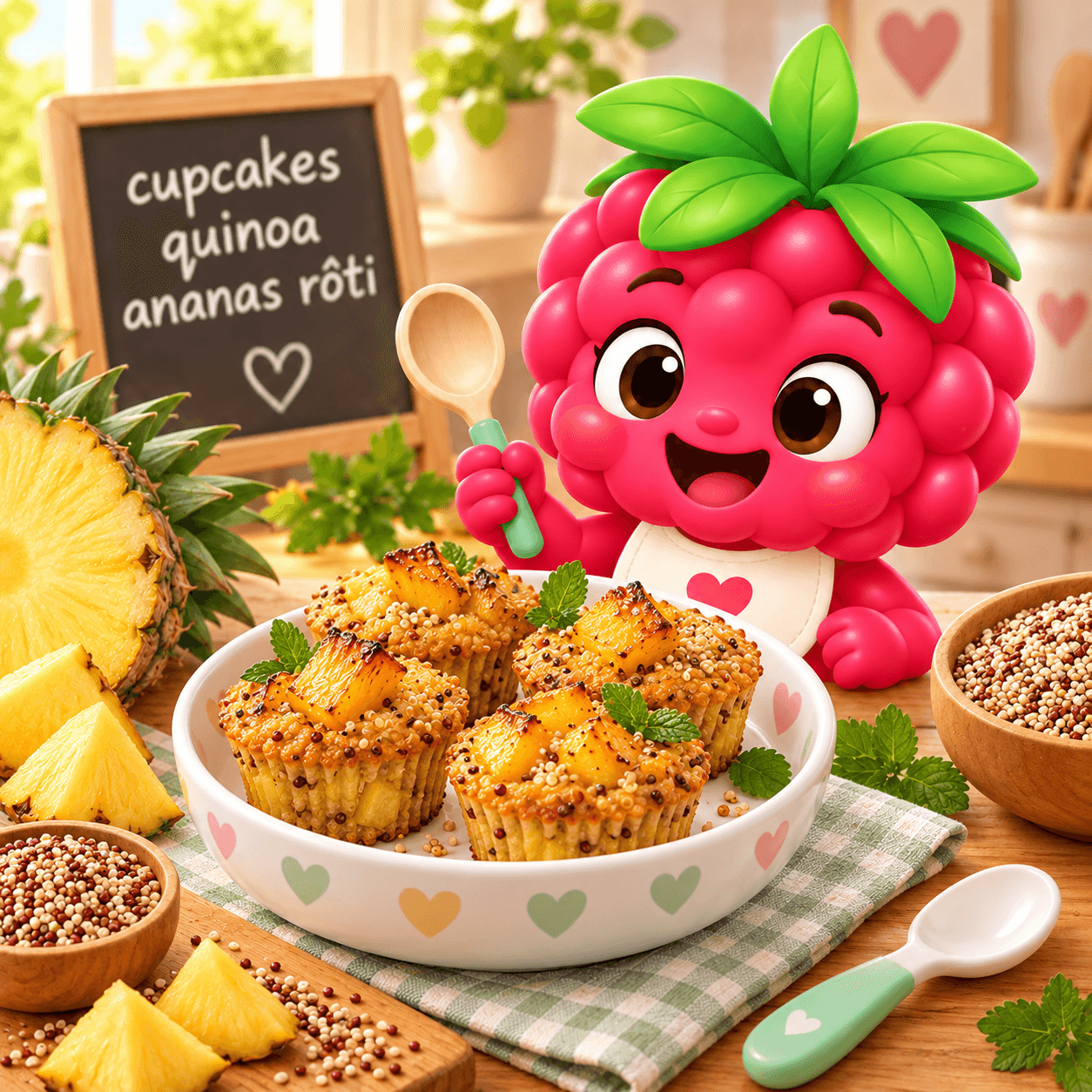 Cupcakes Quinoa Ananas R Ti (arachide-free)