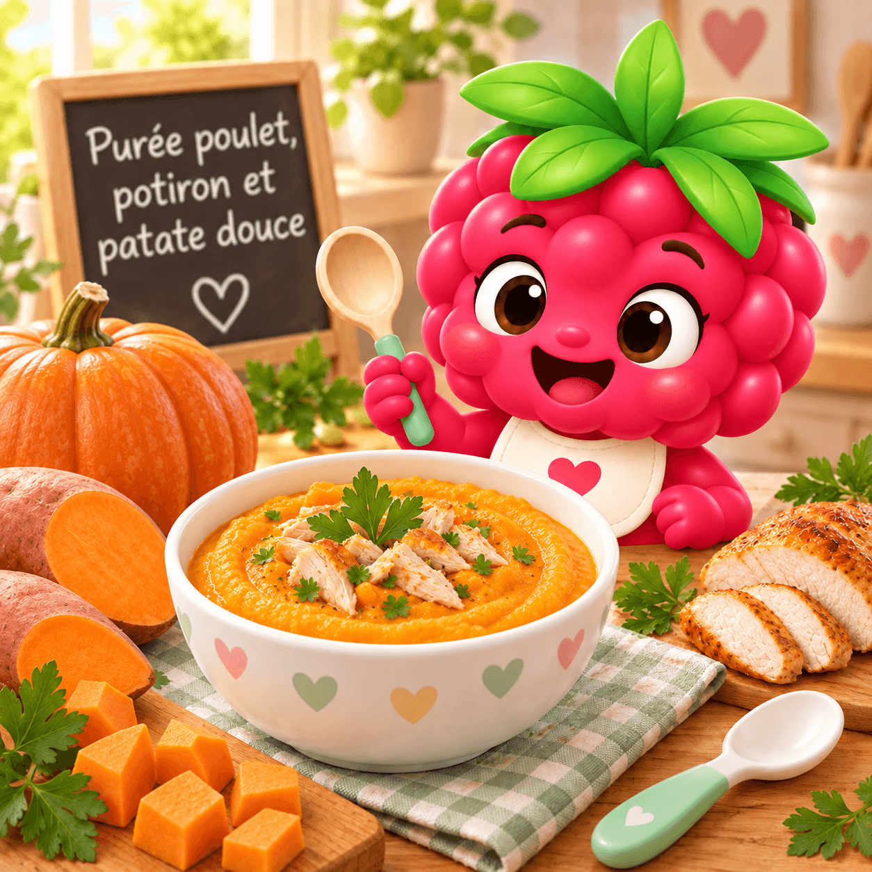 Poulet Potiron Et Patate Douce (puree-free)