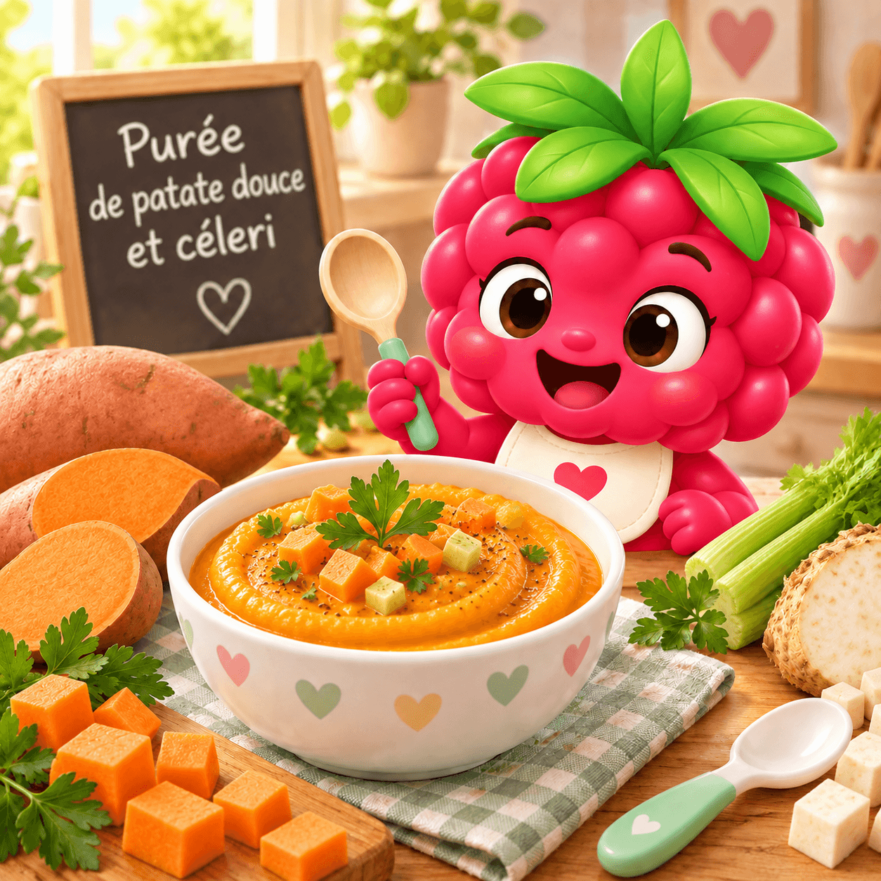 De Patate Douce Et Celeri (puree-free)