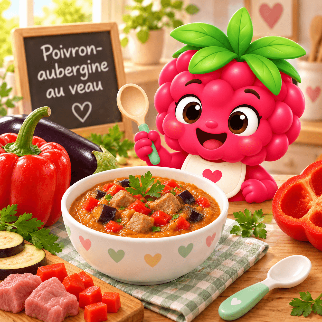 Aubergine Au Veau (poivron-free)