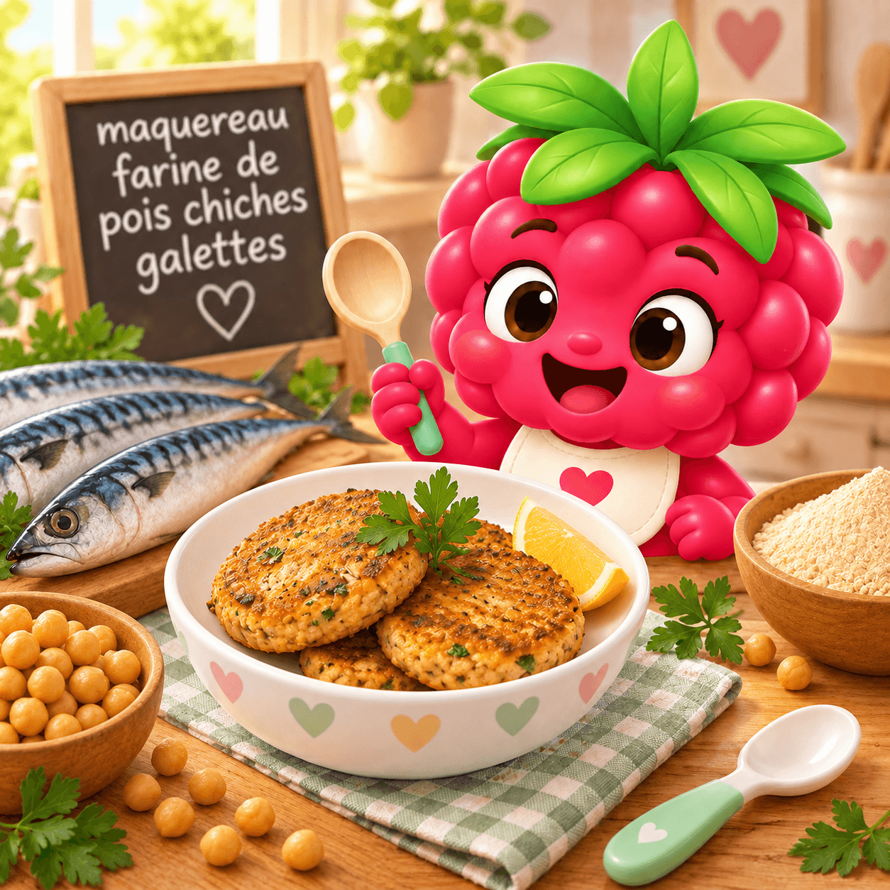 Farine De Pois Chiches Galettes (maquereau-free)