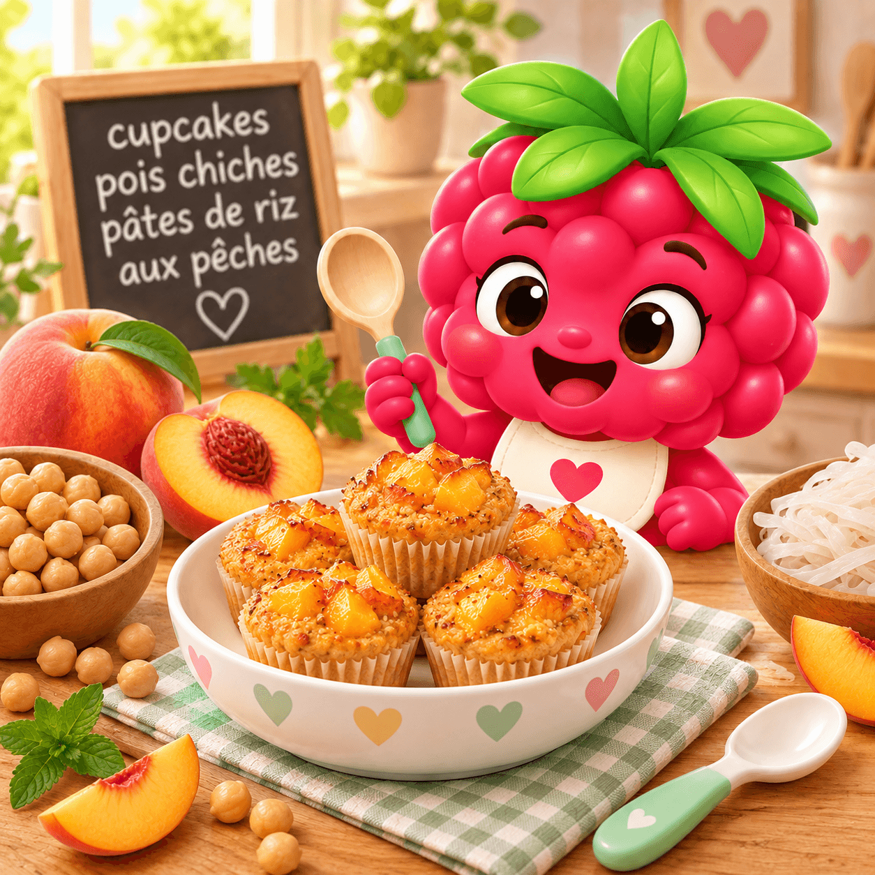 Cupcakes Pois Chiches P Tes De Riz Aux P Ches (soja-free)