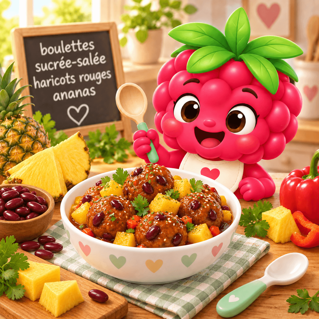 Sucr E Sal E Haricots Rouges Ananas (boulettes-free)
