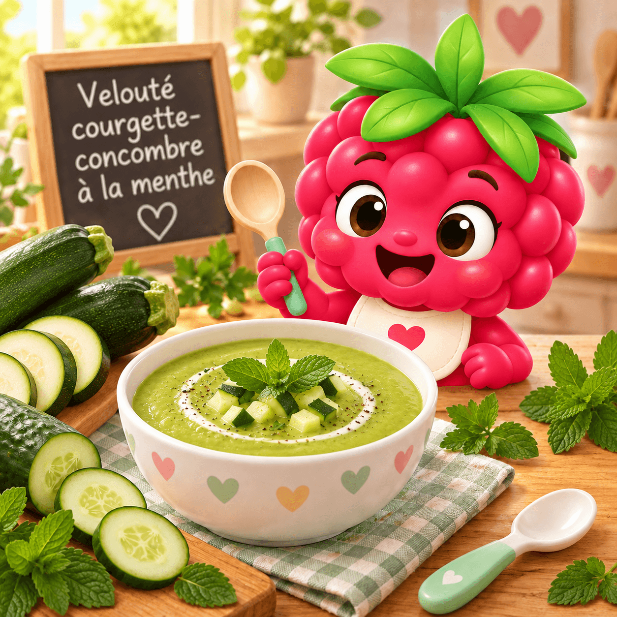 Courgette Concombre A La Menthe (veloute-free)