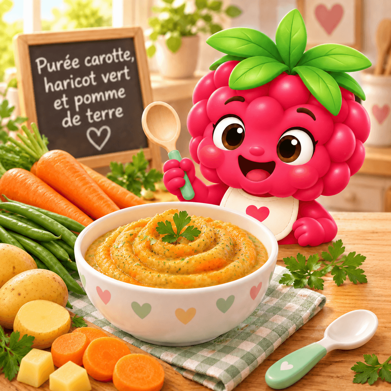 Carotte Haricot Vert Et Pomme De Terre (puree-free)