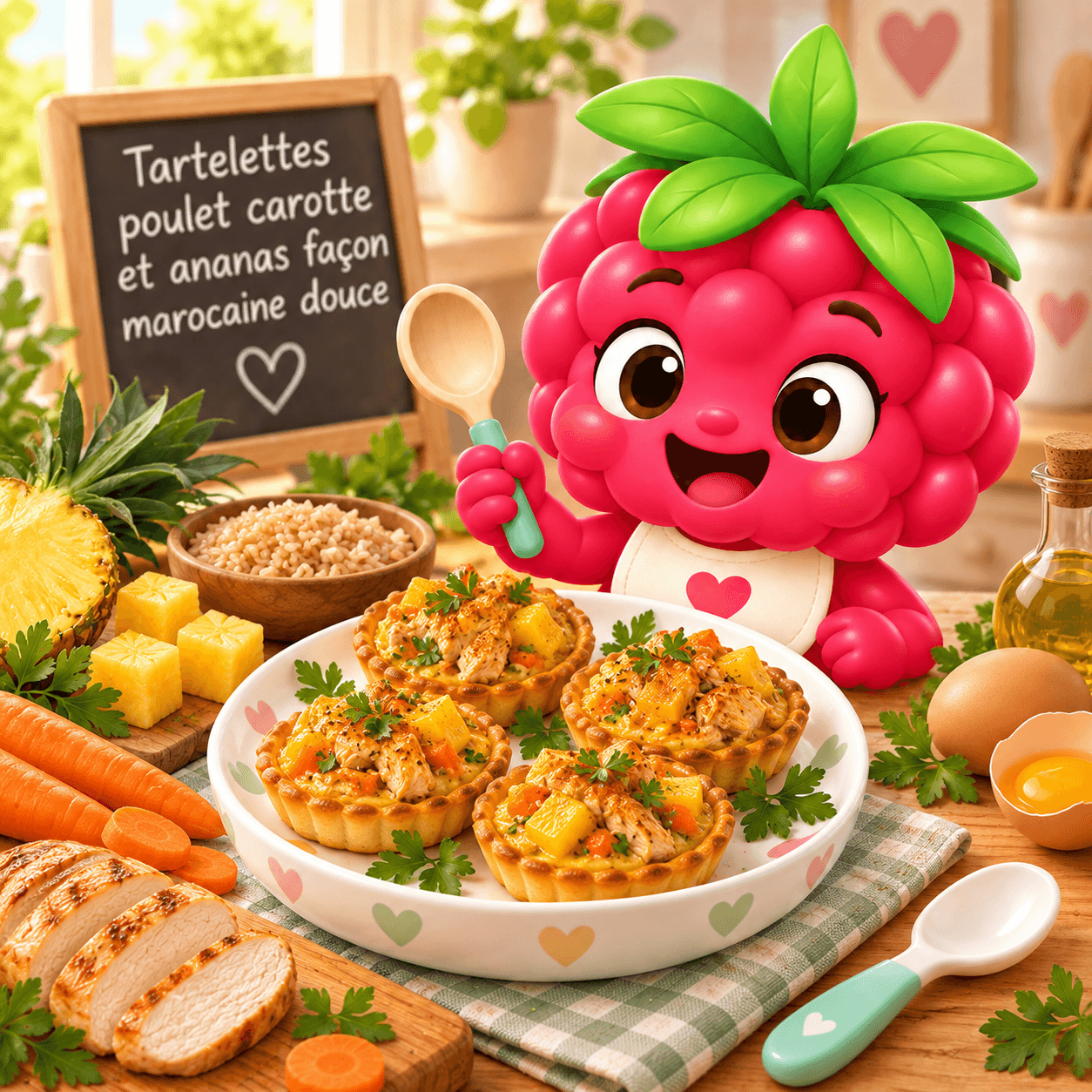 Poulet Carotte Et Ananas Fa On Marocaine Douce (tartelettes-free)