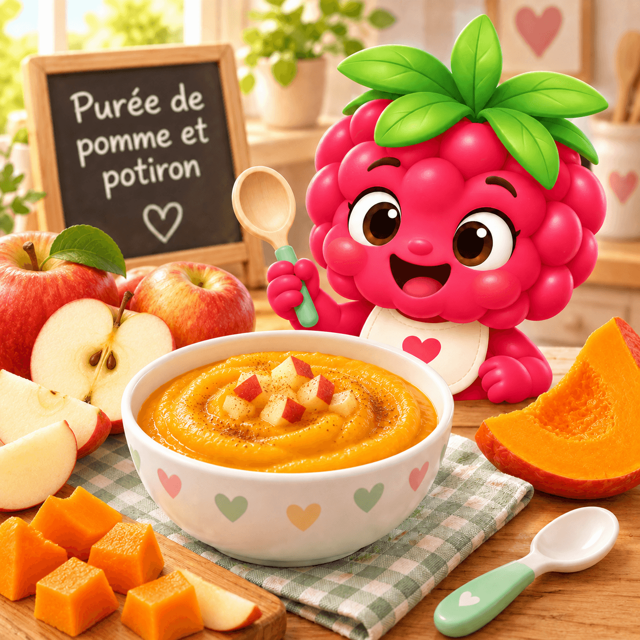 Purée de pomme et potiron