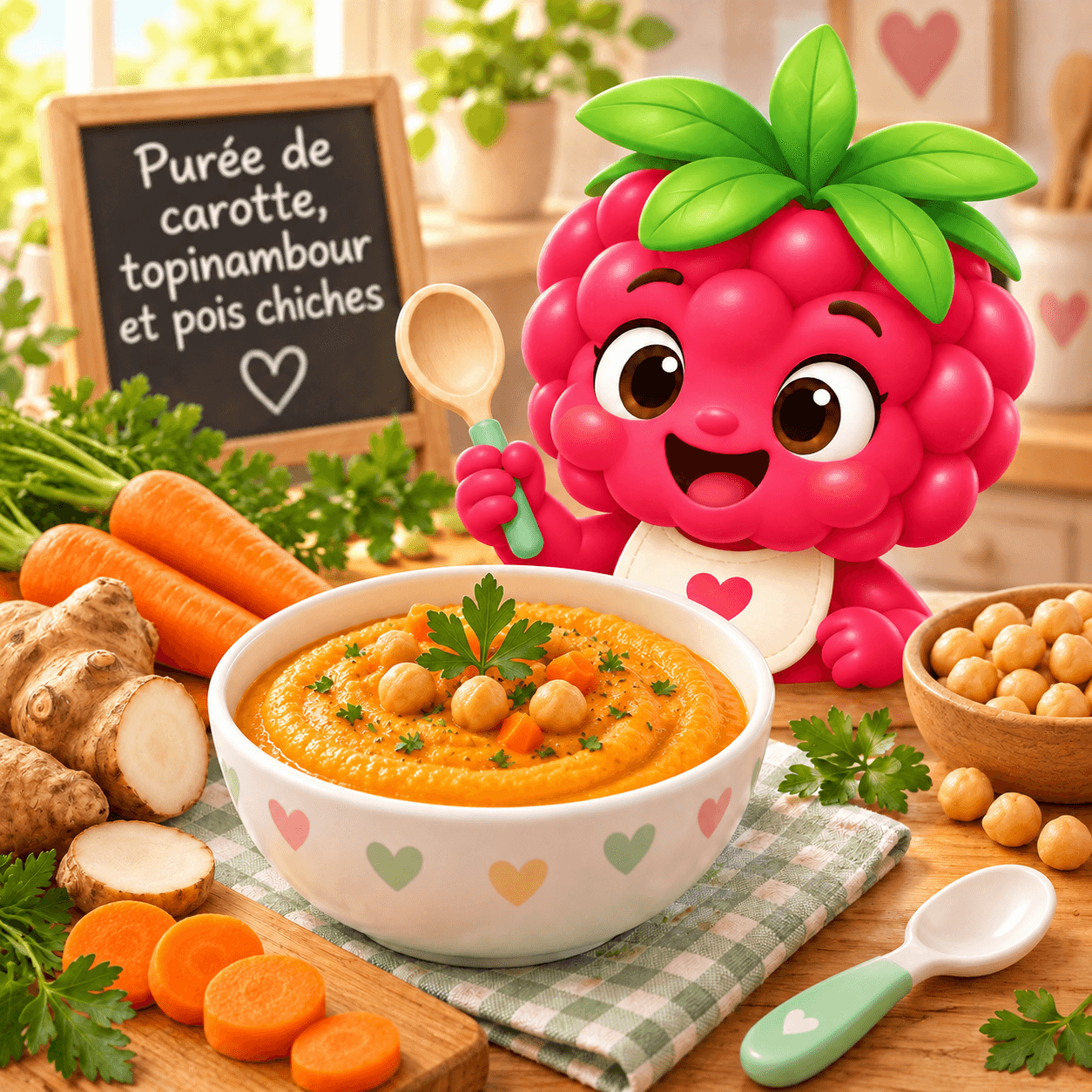 De Carotte Topinambour Et Pois Chiches (puree-free)
