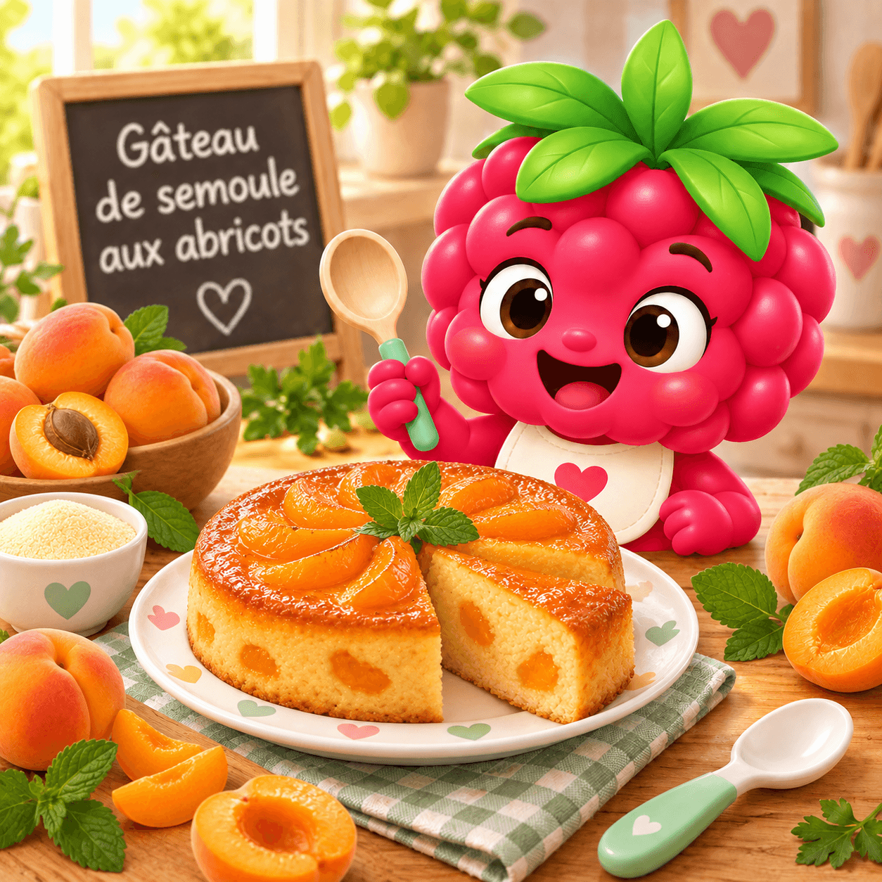 De Semoule Aux Abricots (gateau-free)